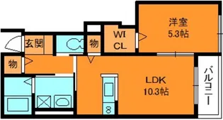 ステラクオーレ【1階】の間取り