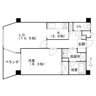 メイクスA棟【3階】の間取り