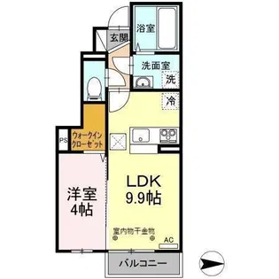 オーブ南館【1階】の間取り