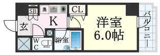 エスリード三宮フラワーロード【7階】の間取り