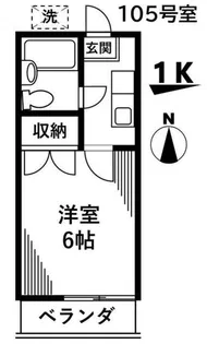 ハイムオークウッド【1階】の間取り