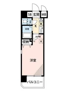 エスリード三宮【5階】の間取り