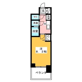 プレサンスジェネ千種内山II【7階】の間取り