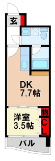 ダイアリー二日市駅前【4階】の間取り