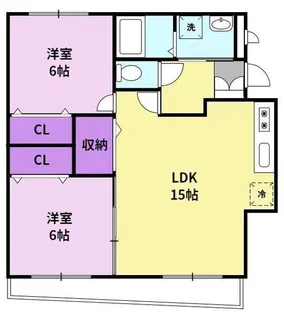 ロイヤルガーデン野中の杜【3階】の間取り