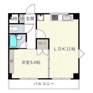 トゥレルI【3階】の間取り