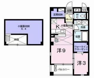 グランツ・ブルII【2階】の間取り