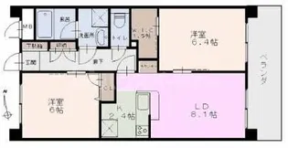 オアシスE棟【1階】の間取り