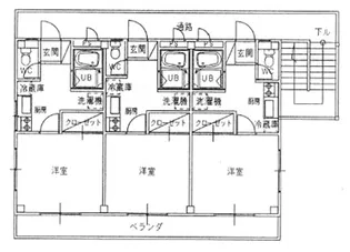 アヴァン・ル・パル【3階】の間取り