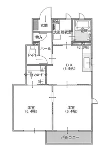プラセールB【1階】の間取り