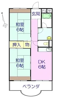 2DKの間取り画像