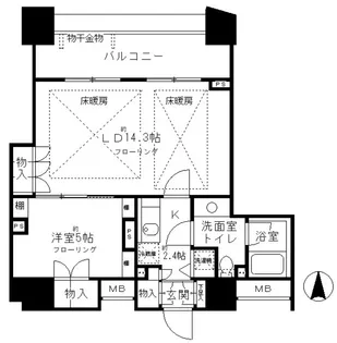 プライア渋谷【8階】の間取り