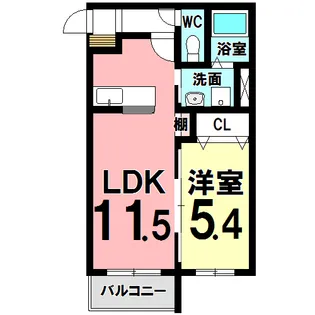 Heartful宝町【1階】の間取り