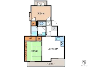わっとはうす【3階】の間取り
