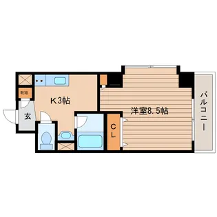 コンバウス上杉第二ビル【2階】の間取り