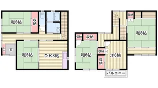 兵庫県姫路市豊富町御蔭【一戸建】の間取り