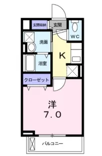 キャッスル ユウ【1階】の間取り