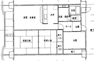 シティファミリー中小田井【5階】の間取り