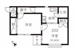 RARA京急大津【2階】の間取り