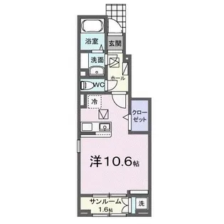 ホーリープレイス唐津 I【1階】の間取り