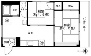 西原マンション【5階】の間取り