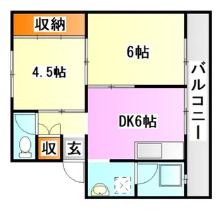 ビレッジハウス田川I【1階】の間取り