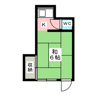 八木コーポ【2階】の間取り