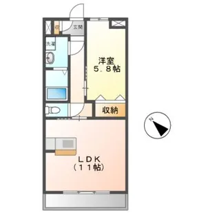 シャンティーク【7階】の間取り