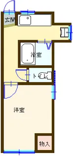 川村荘【1階】の間取り