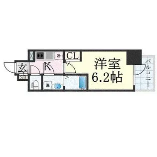 エスリード長居公園PARK AVENUE【10階】の間取り