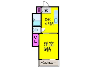 ウエストコ-ポ喜連【2階】の間取り