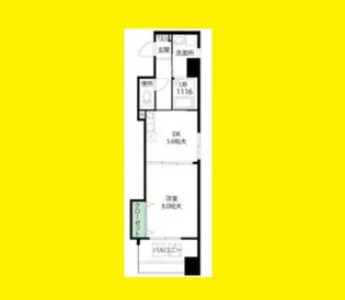 パストラーレ江坂【2階】の間取り