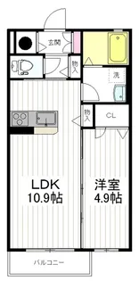 宮城県仙台市若林区成田町【アパート】の間取り