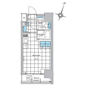 ルフォンプログレ神田プレミア【3階】の間取り