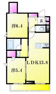 フォンターナYU【3階】の間取り