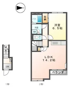 ジュエリー1st【2階】の間取り