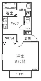ザ・サード101【1階】の間取り