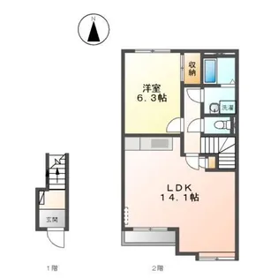 フォレスト ヴィラ パートII【2階】の間取り