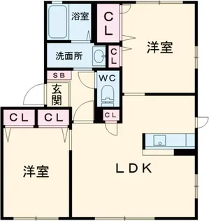 フォルトゥーナ【1階】の間取り