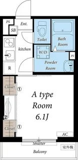 リブリ・サイワイセブン【1階】の間取り