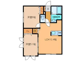 チアファル 175【2階】の間取り