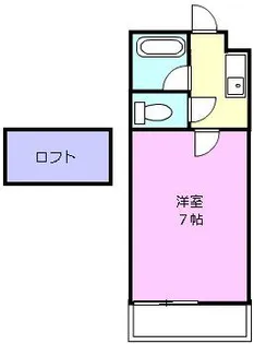 マリオ一身田 B【2階】の間取り