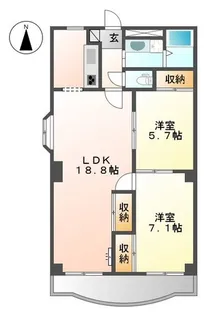 パスタ【2階】の間取り