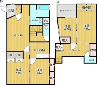 宮城県仙台市宮城野区平成2【マンション】の間取り