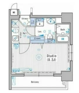 東京都新宿区北新宿1【マンション】の間取り
