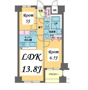 東京都中央区日本橋小網町【マンション】の間取り