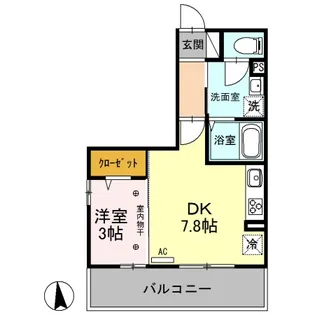 ヤンガー佐野【2階】の間取り
