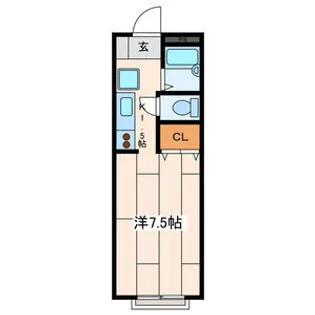Forest愛甲石田【2階】の間取り