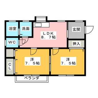 コーポ前島【2階】の間取り