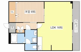 タイハイツ桜宮【4階】の間取り